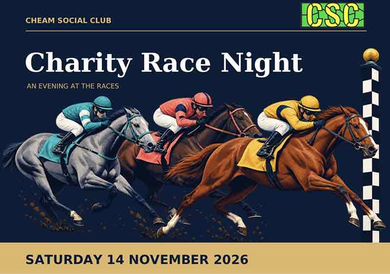CHARITY RACE NIGHT - All Proceeds To The Children At Royal Marsden (Sutton) For Christmas