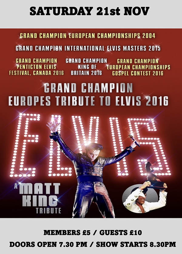 ELVIS TRIBUTE with MATT KING